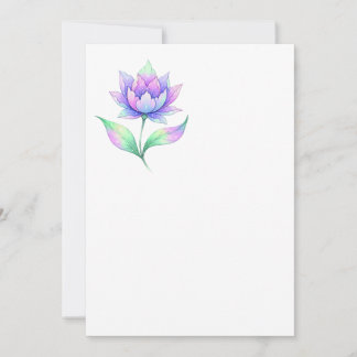 Multicolor Flor Invitation