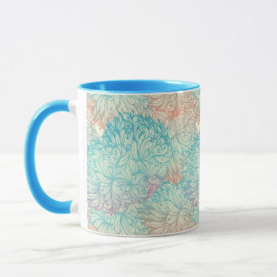 Multicolor Floral Doodle Pattern Mug