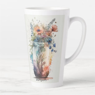 Multicolor Florals #6 Latte Mug