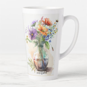 Multicolor Florals #8 Latte Mug