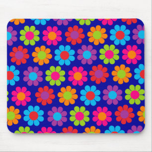 Multicolor Flower Power Mouse Mat