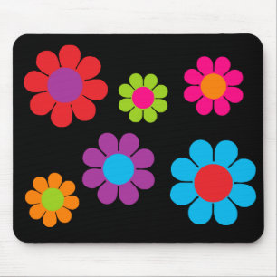 Multicolor Flower Power Mouse Mat