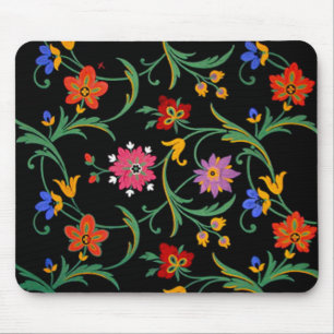 Multicolor Flowers Mouse Mat