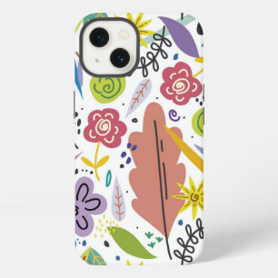 Multicolor Flowers Spring Background iPhone 13 Case