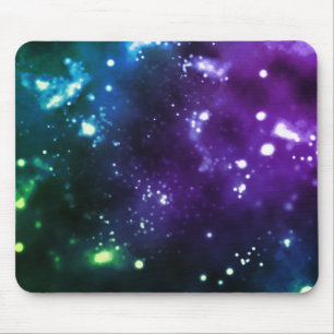 Multicolor Galaxy Mouse Mat