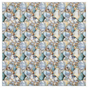 Multicolor Gemstones  Fabric