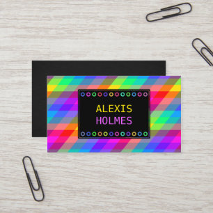 Multicolor Geometric Business Card