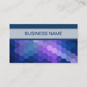 Multicolor Geometric Hexagon Pattern 2 Business Card