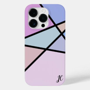Multicolor Geometric Lines and Shapes Case-Mate iPhone 14 Pro Case