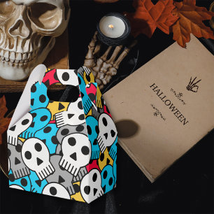 Multicolor Ghost Skulls Favour Box