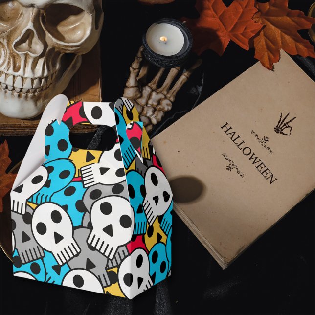 Multicolor Ghost Skulls Favour Box (Creator Uploaded)
