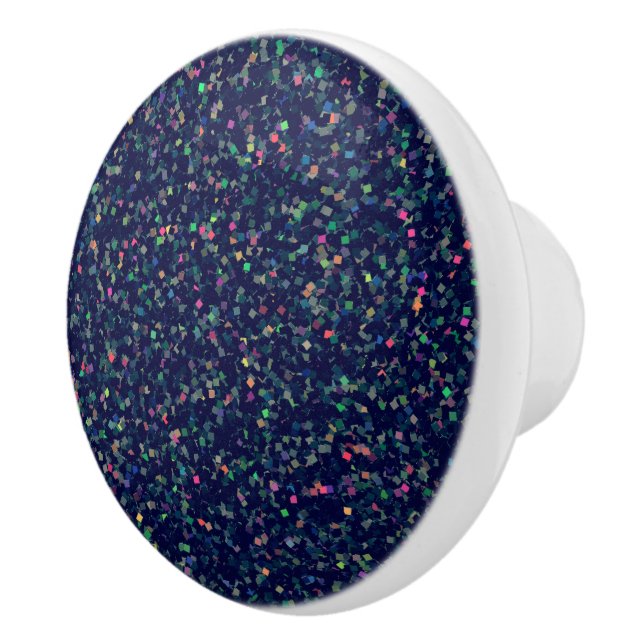Multicolor Glitter Confetti Ceramic Knob (Right)