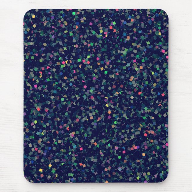 Multicolor Glitter Confetti Mouse Mat (Front)