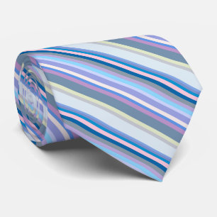 Multicolor Green/Gray/Beige/Pink/Purple/Blue Tie