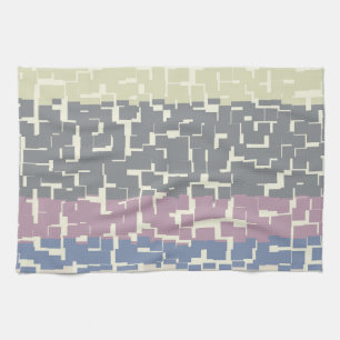 Multicolor Green/Grey/Beige/Pink/Purple/Blue Tea Towel