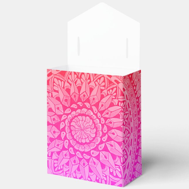 Multicolor Hand Drawn Mandala Favour Box (Open)