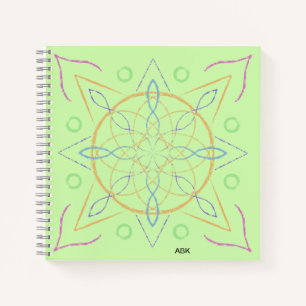 Multicolor Hand-Drawn Mandala Notebook