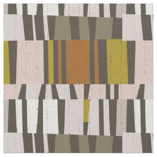 multicolor hand drawn striped chequerboard fabric
