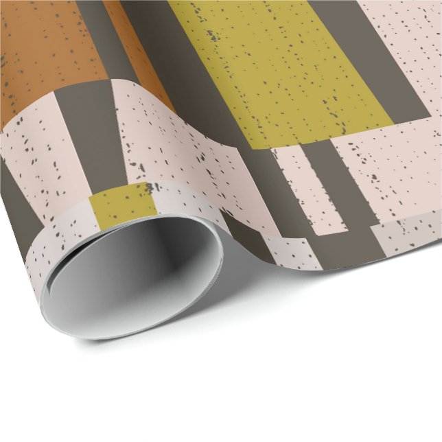 multicolor hand drawn striped chequerboard wrapping paper (Roll Corner)