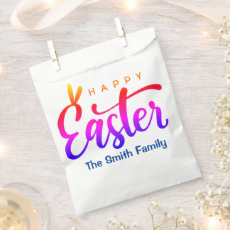 Multicolor Happy Easter  Favour Bags