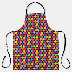 Multicolor Happy Face Apron