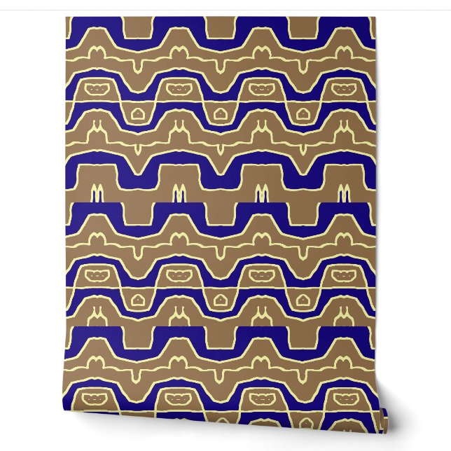 Multicolor horizontal pattern"Ratti_Creative_Arts" Wallpaper (Unrolling)