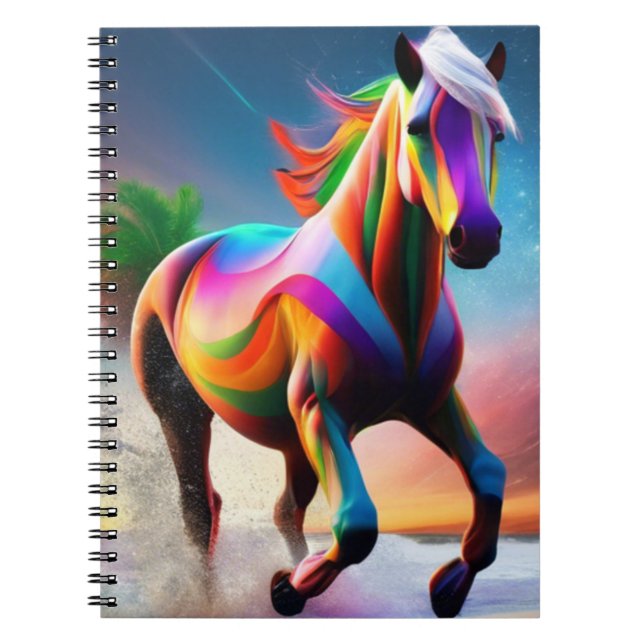 Multicolor horse notebook (Front)