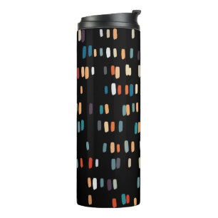 Multicolor Irregular Rectangles Thermal Tumbler