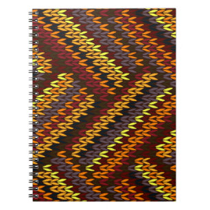 Multicolor Knitted Seamless Pattern Notebook
