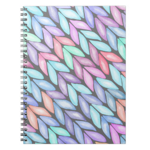  Multicolor Knitted Seamless Pattern        Notebook