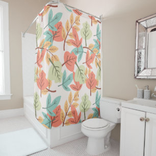 Multicolor Leaves      Shower Curtain