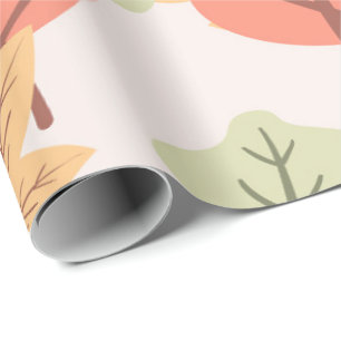 Multicolor Leaves Wrapping Paper