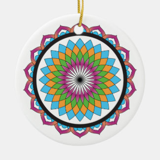 Multicolor Lotus Ceramic Tree Decoration