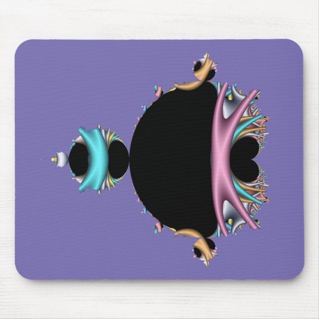 Multicolor Mandelbrot Set Fractal Pop Art Style Mouse Mat (Front)