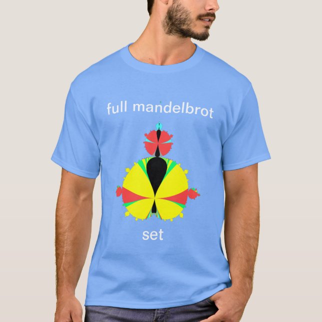 Multicolor Mandelbrot Set Fractal Pop Art Style T-Shirt (Front)