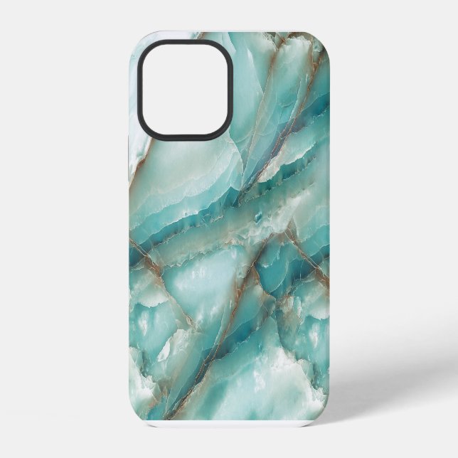 Multicolor Marble: Onyx Glass Effect. iPhone Case (Back)