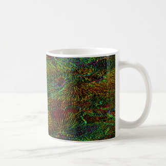 Multicolor metallic floral pattern coffee mug