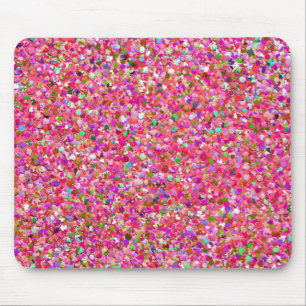 Multicolor Mosaic Modern Grit Glitter #4 Mouse Mat