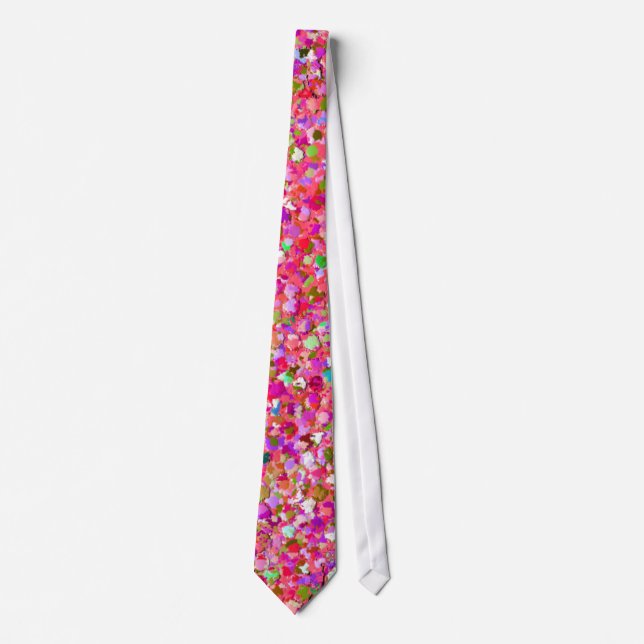 Multicolor Mosaic Modern Grit Glitter #4 Tie (Front)