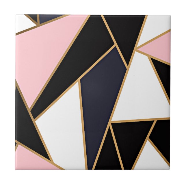 Multicolor Mosaic Pattern Print Tile (Front)