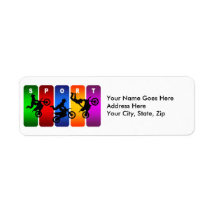 Multicolor Motocross Emblem