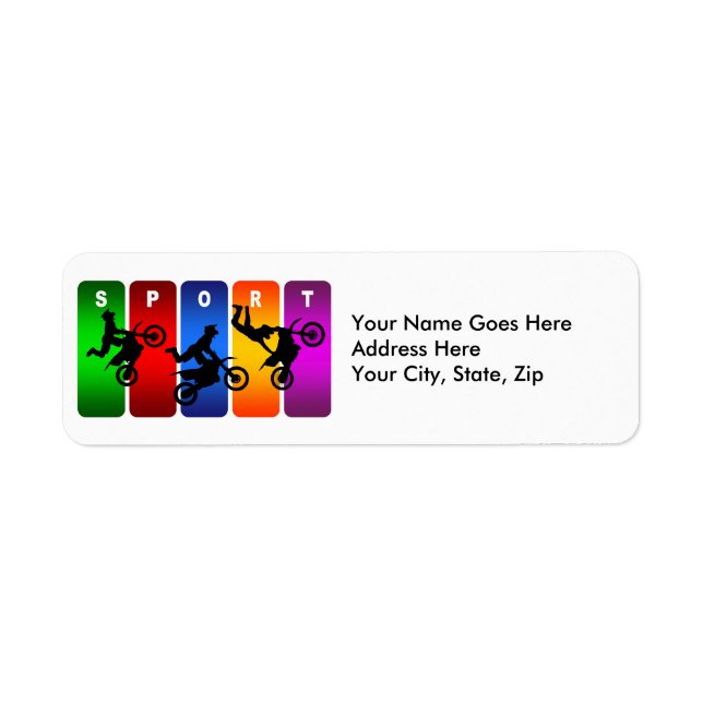 Multicolor Motocross Emblem (Front)