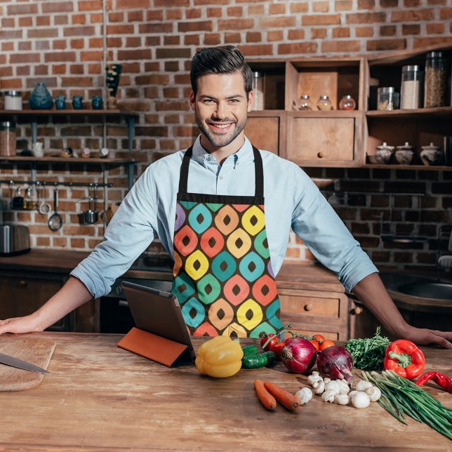 Multicolor Ogee Pattern Apron (Apron)