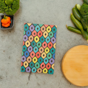 Multicolor Ogee Pattern Tea Towel