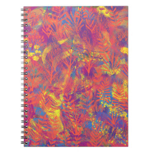 Multicolor Paint Texture Notebook