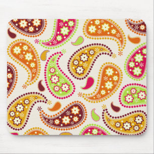 Multicolor Paisley Mousepad