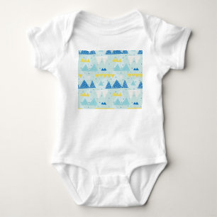 Multicolor Party: Fun Seamless Pattern. Baby Bodysuit