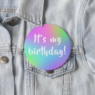 Multicolor Pastel Personalized 10 Cm Round Badge