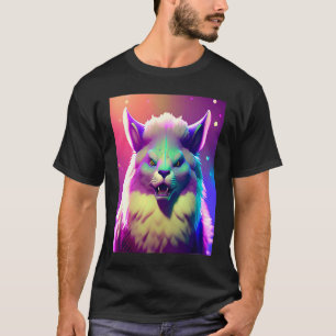 Multicolor Pastel Pink Purple Blue Cat Kitten Fluf T-Shirt