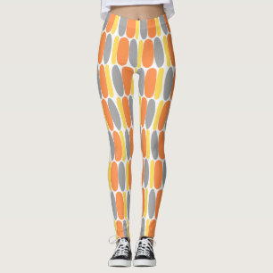 Multicolor Pattern Colorful Shapes Leggings
